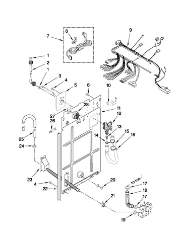 Rear panel parts