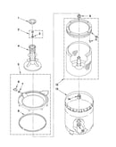 Agitator, basket and tub parts