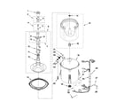 Amana NTW4601XQ0 basket and tub parts diagram