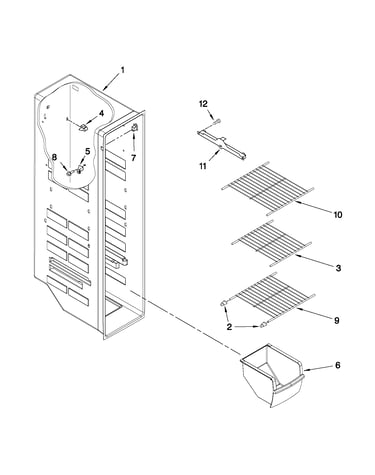 Freezer liner parts