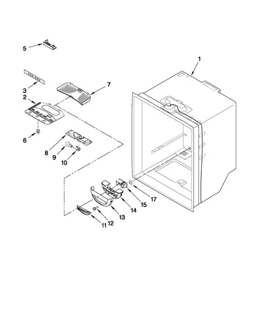 Refrigerator liner parts