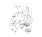 Maytag MBF1958XEW2 shelf parts diagram