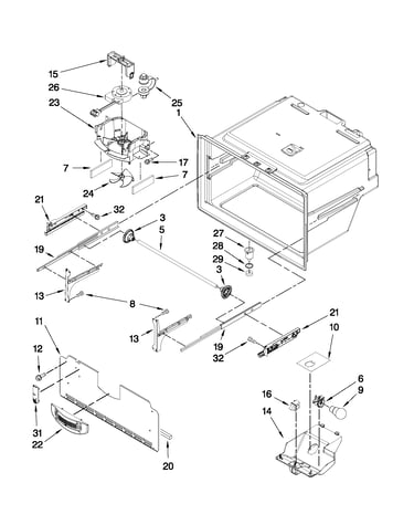 Freezer liner parts