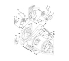 Whirlpool YWED5300VW0 bulkhead parts diagram