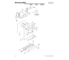KitchenAid KUDS40CVBL1 door and panel parts diagram