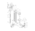 KitchenAid KUDS40CVWH1 fill, drain and overfill parts diagram