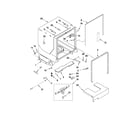 KitchenAid KUDS40CVSS1 tub and frame parts diagram