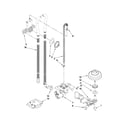 KitchenAid KUDS40CVWH2 fill, drain and overfill parts diagram