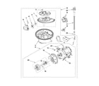 KitchenAid KUDS40CVWH2 pump and motor parts diagram