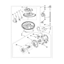 KitchenAid KUDS40CVWH2 pump and motor parts diagram