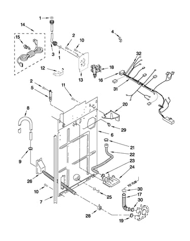 Rear panel parts