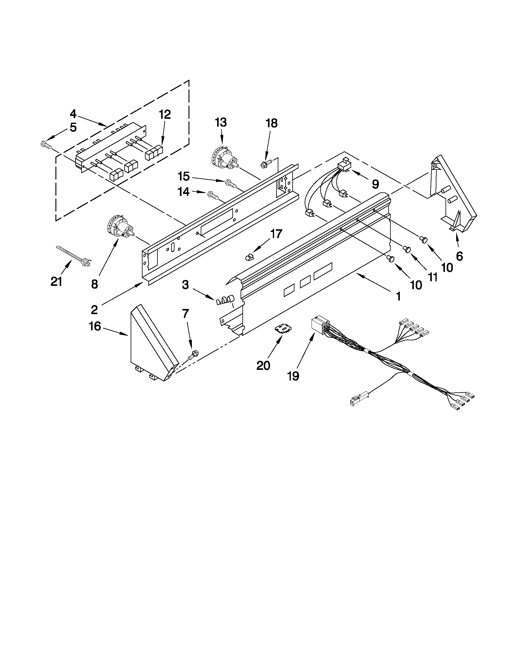 Control panel parts