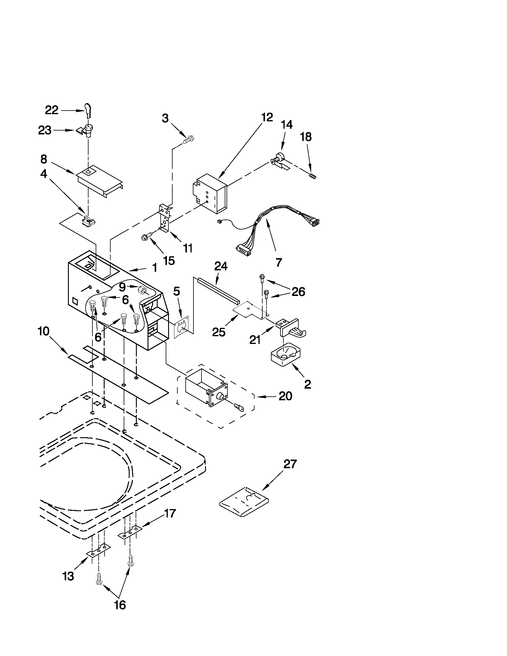 Meter case parts
