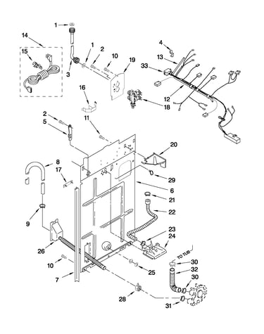 Rear panel parts