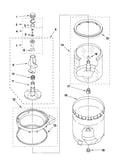 Agitator, basket and tub parts