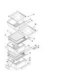 Refrigerator shelf parts