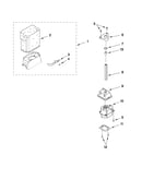 Motor and ice container parts