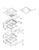 Refrigerator shelf parts