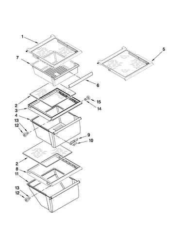 Refrigerator shelf parts