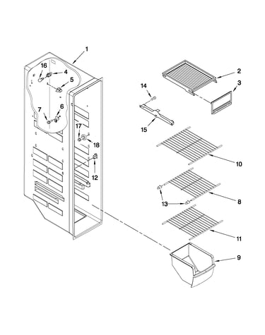 Freezer liner parts