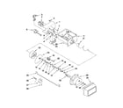 Whirlpool ED5PVEXVS05 motor and ice container parts diagram