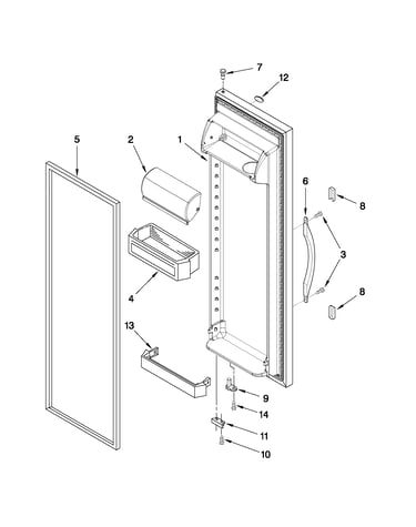 Refrigerator door parts