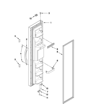 Freezer door parts