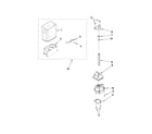 Whirlpool GS2KVAXVS03 motor and ice container parts diagram
