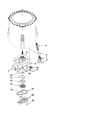 Gearcase, motor and pump parts