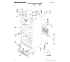 KitchenAid KFCS22EVWH3 cabinet parts diagram