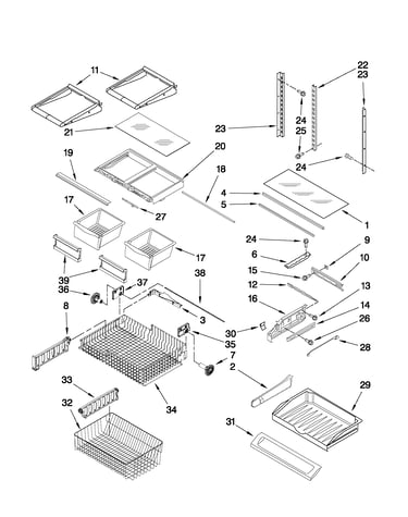 Shelf parts