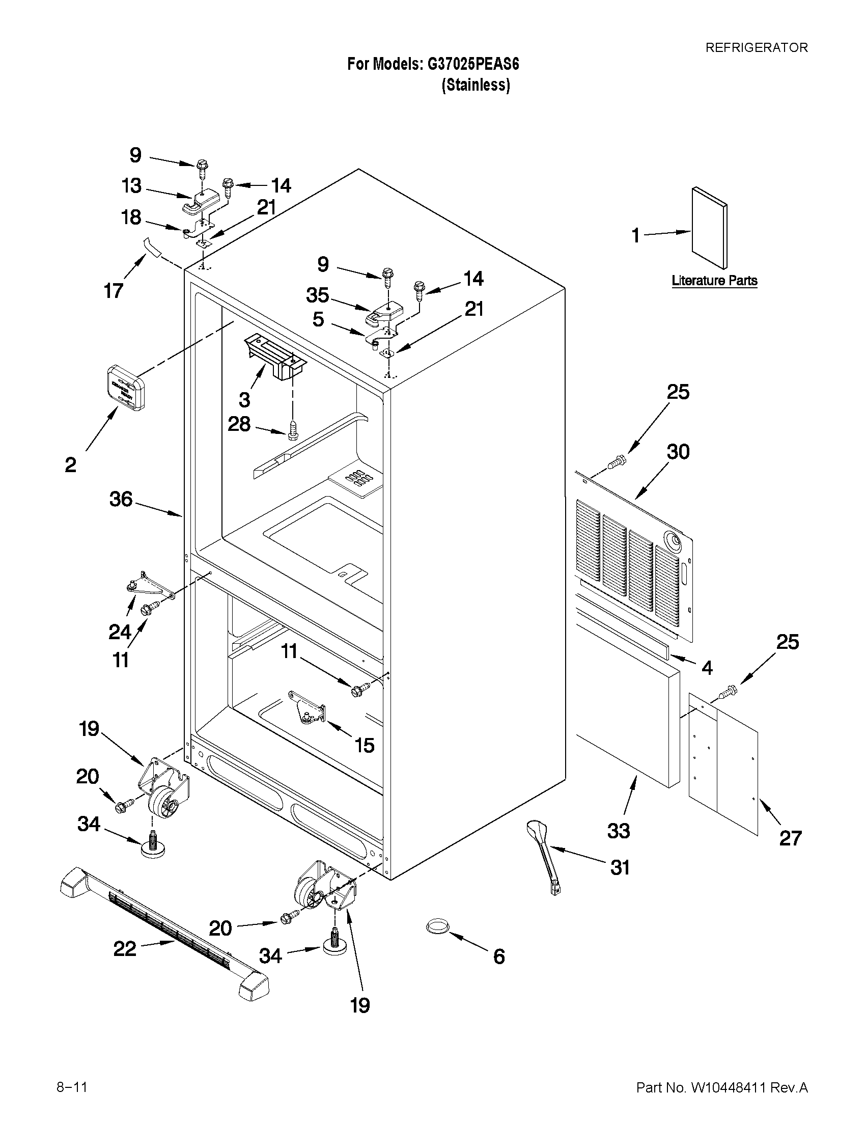Cabinet parts