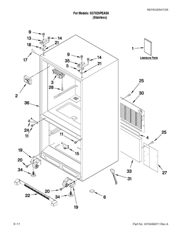 Cabinet parts
