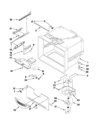 Freezer liner parts