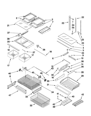 Shelf parts