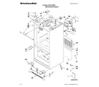 KitchenAid KFIS27CXMS4 cabinet parts diagram