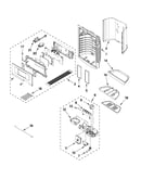 Dispenser front parts