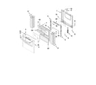 Amana AGG222VDW0 oven door and drawer parts diagram