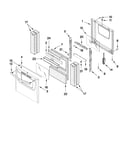 Oven door and drawer parts