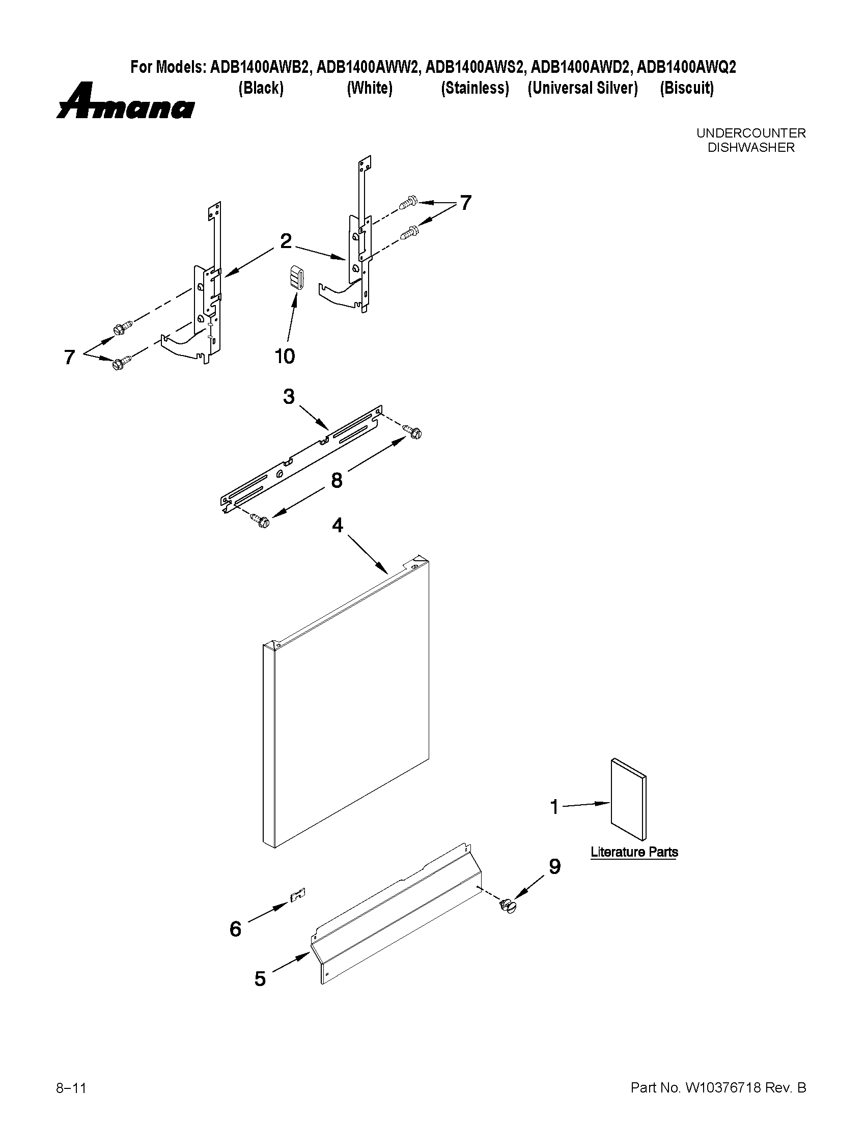 Door and panel parts