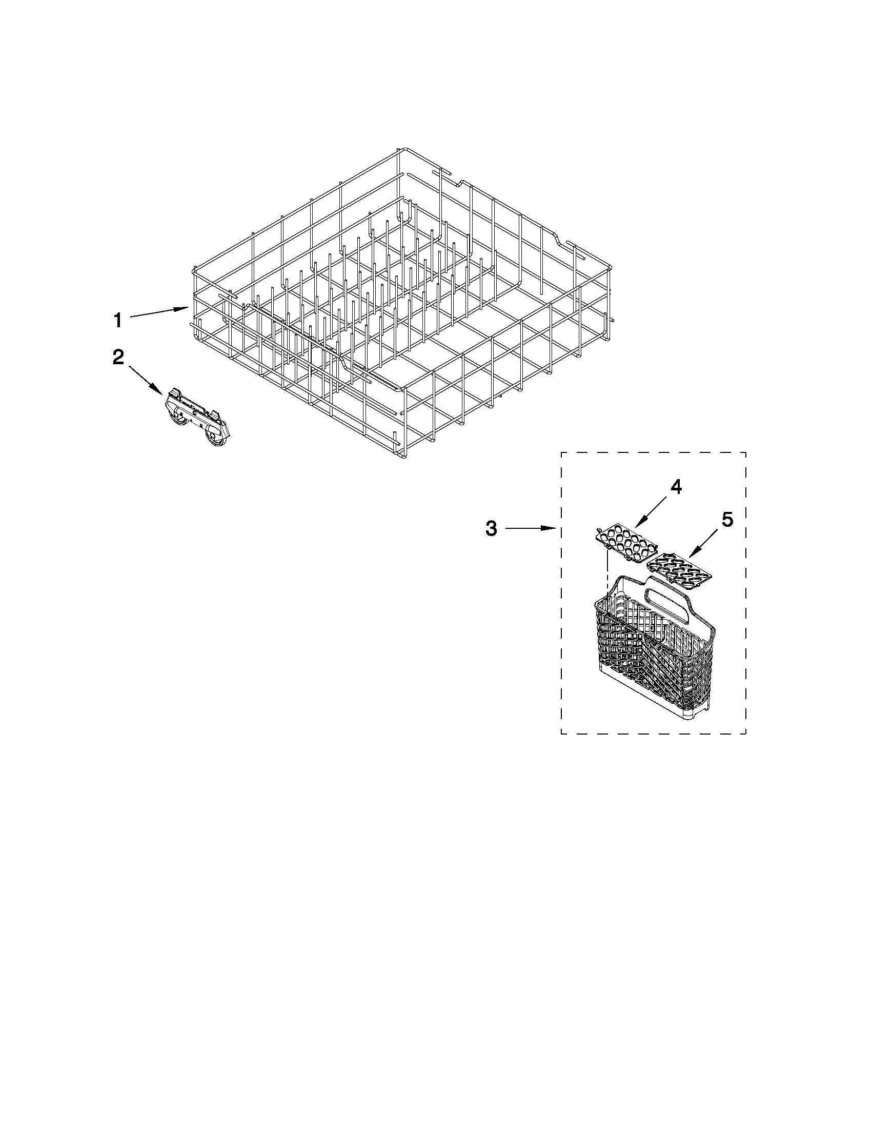 Lower rack parts