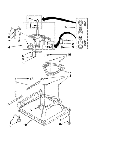 Machine base parts