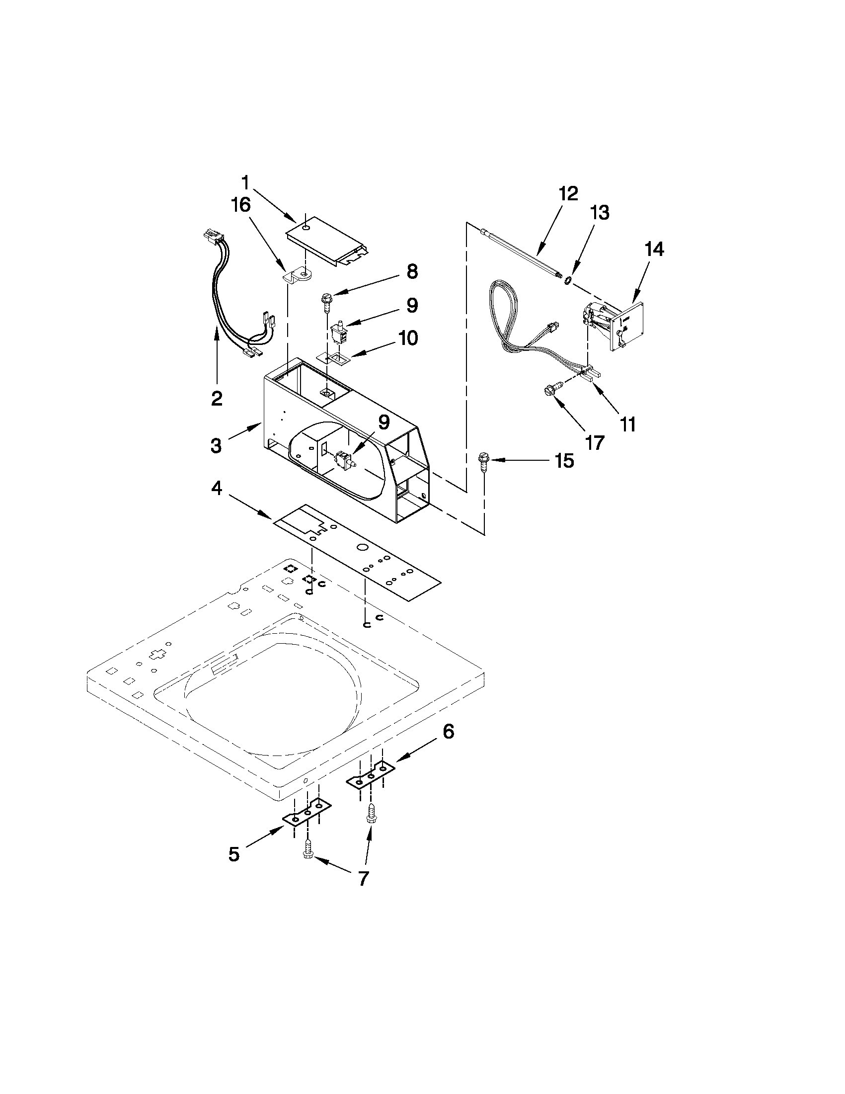 Meter case parts