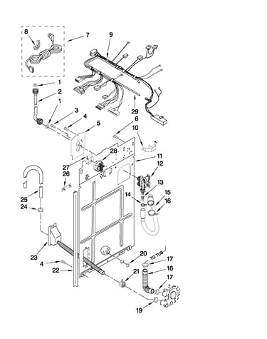 Rear panel parts