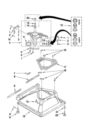 Machine base parts