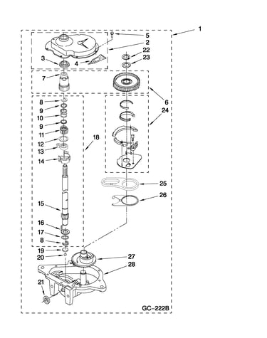 Gearcase parts