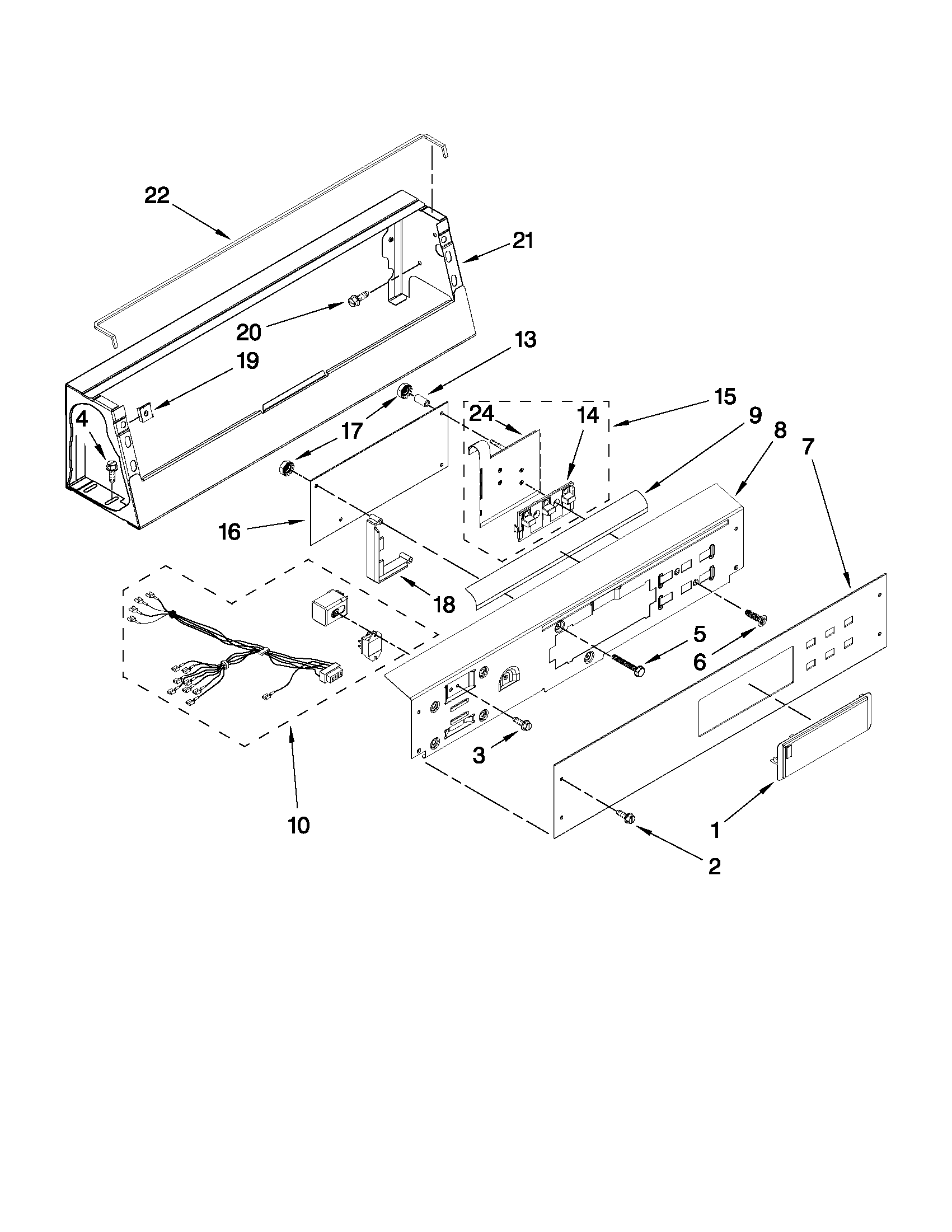 Control panel parts