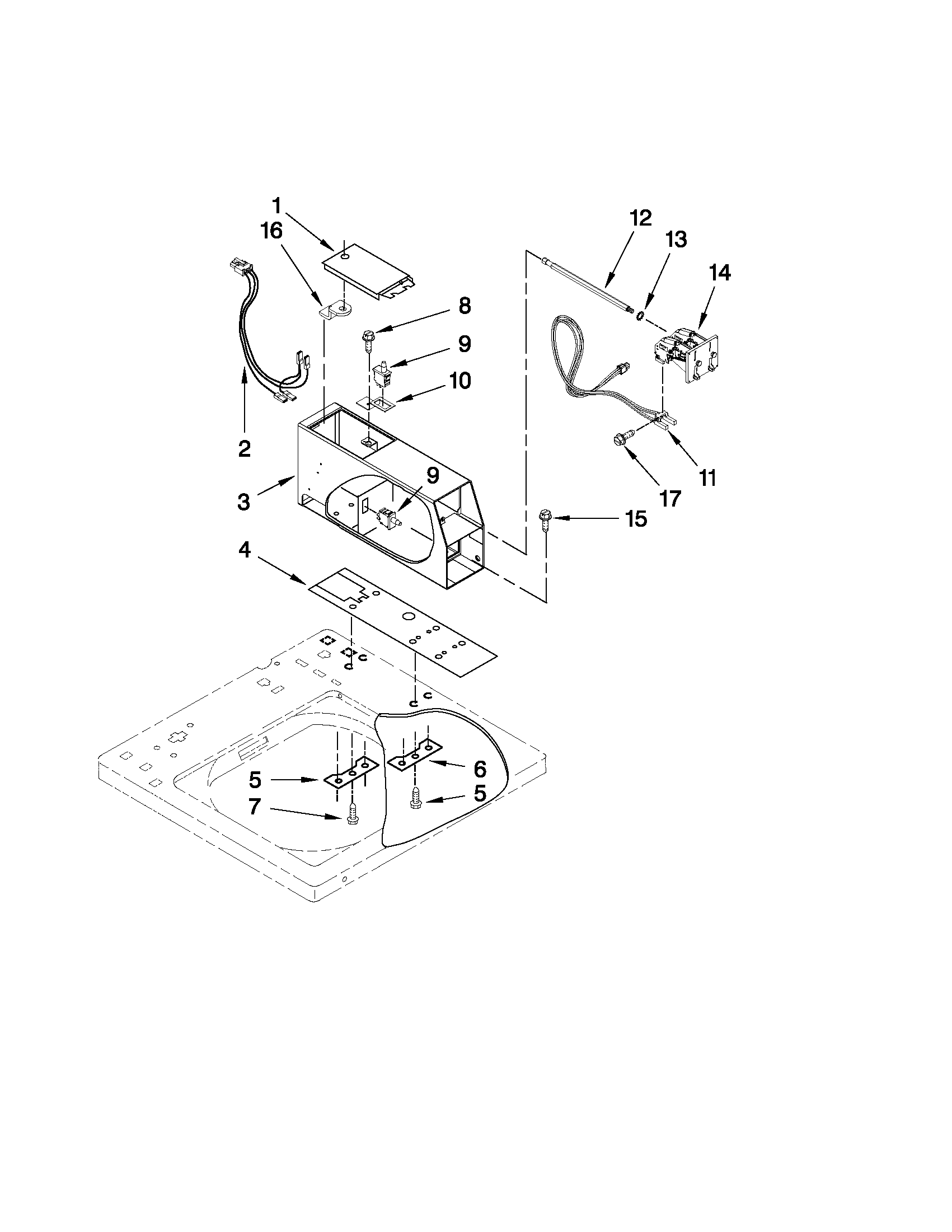 Meter case parts