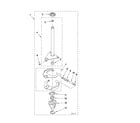 Maytag MAT14PDAXW1 brake and drive tube parts diagram