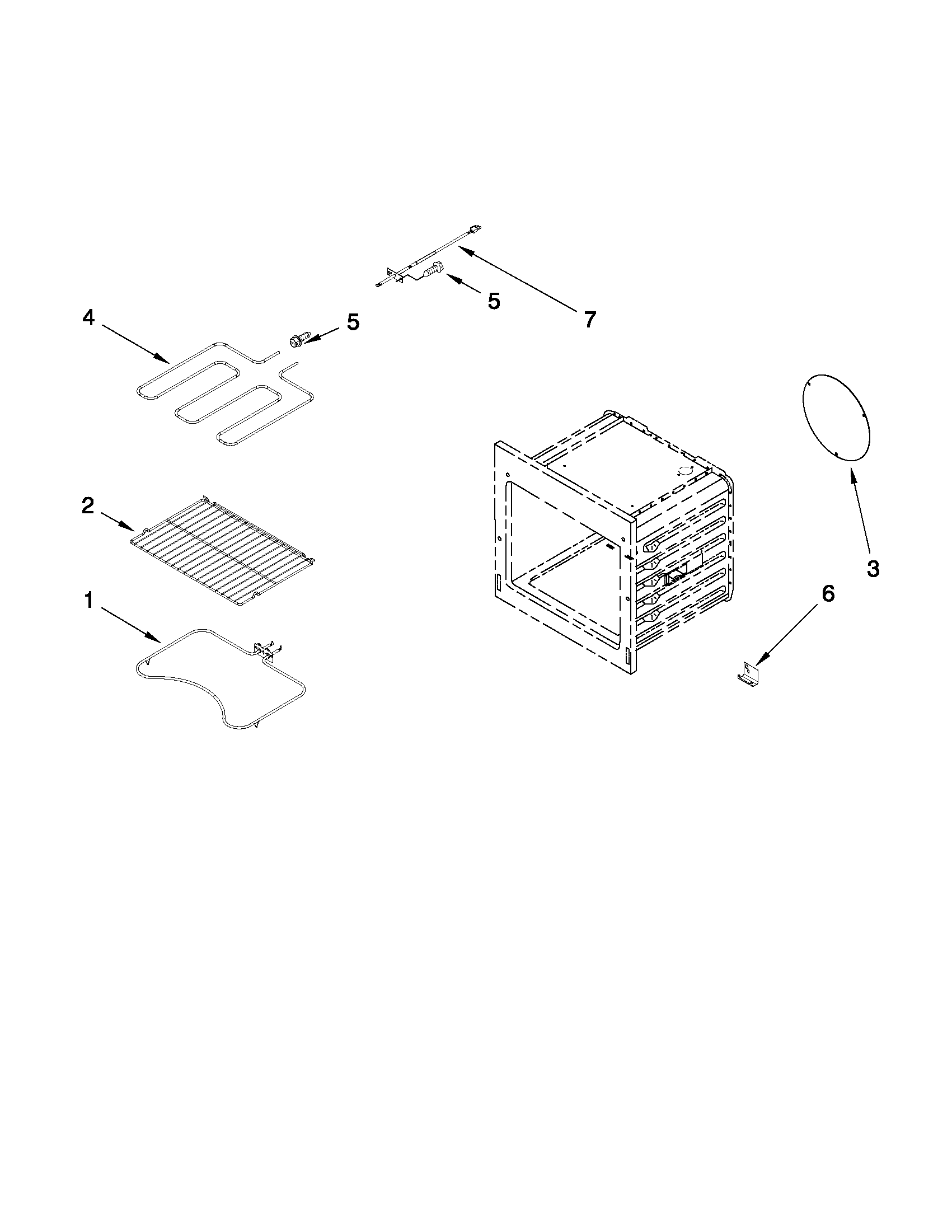 Internal oven parts